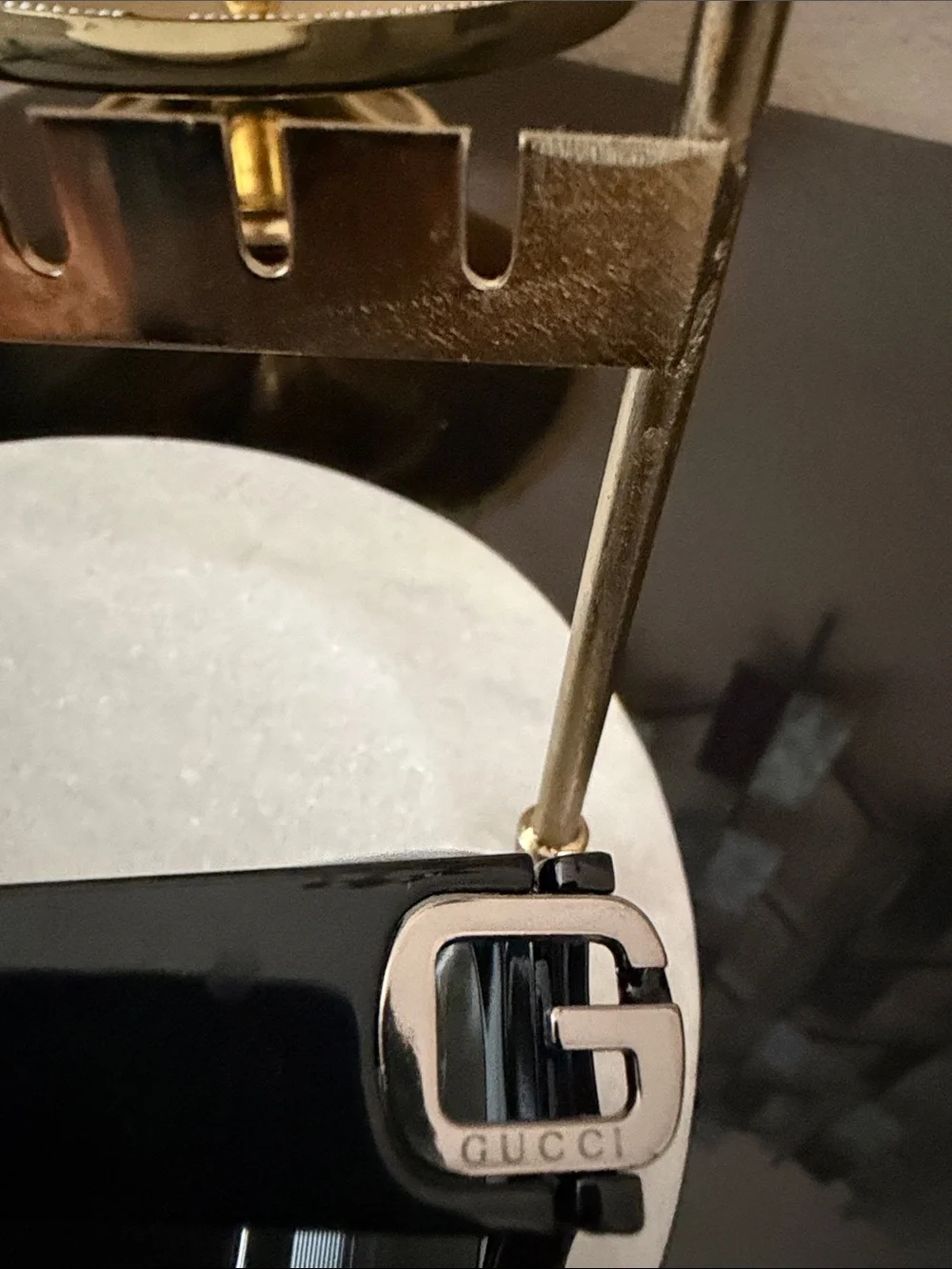 Gucci Black Rectangular Logo Sunglasses